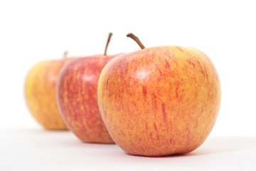 apples on white