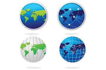 planet earth logo design