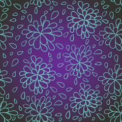 Stylish floral seamless pattern