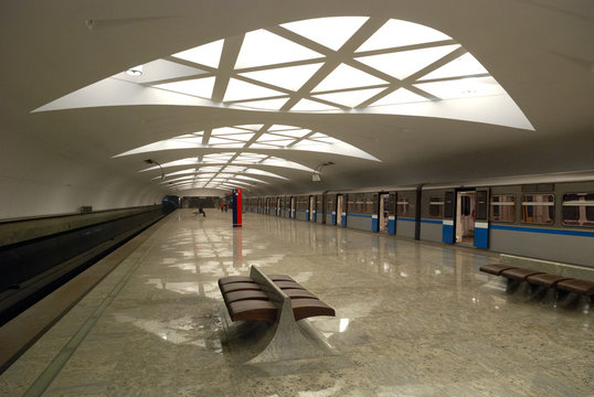 Strogino station of Moscow Metro