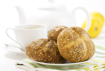 Breakfast whith Crusty French Bread