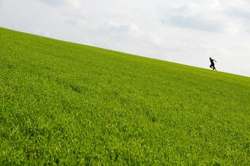 den berg hoch