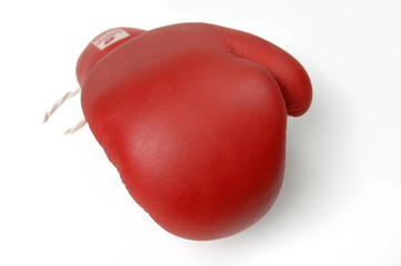 Roter Boxhandschuh