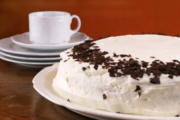 Torte with chocolate chips