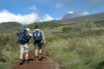 Papier Peint photo Kilimandjaro trek vers le kilimanjaro