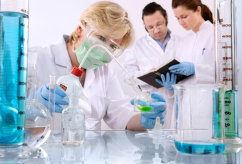 scientists working at the laboratory