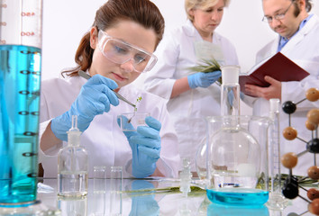 scientists working at the laboratory