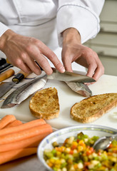 préparation en cuisine