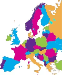 Fototapete Rund Europe map © PASTA DESIGN