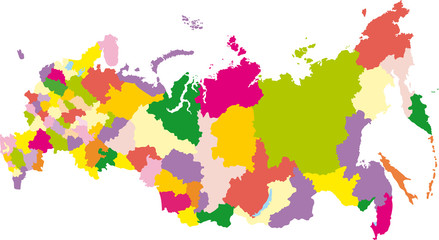 Fototapeta na wymiar Russia map