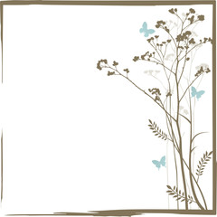 Grunge frame with a space for a text