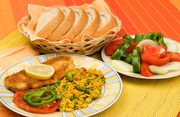 food on table
