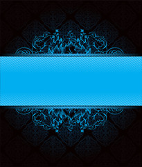 Dark background with blue, vector