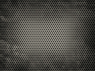 Textured metal grid