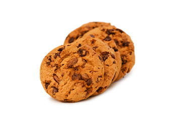 Chocolate cookies  - Focus on the middle cookie