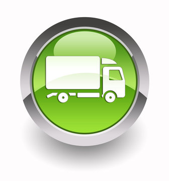 Truck glossy icon