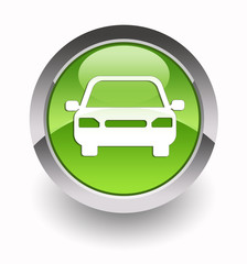 Car glossy icon