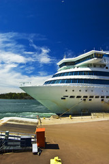 Cruise ship in the port