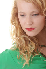 Portrait of a attractive young blonde