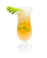 Alcoholic cocktails,  isolated on white