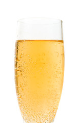 Goblet glass with champaign