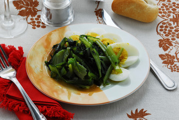 Insalata di cicoria e uova sode - Contorni lombardia