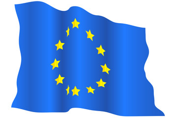 Wavy EU flag