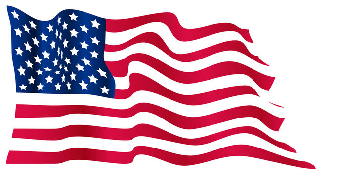Wavy US flag