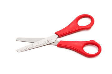 scissors with a ruler