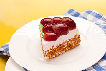 fancy cake with grapes