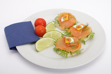 Räucherlachs mit Limetten