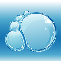Composition of pure water bubbles