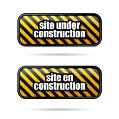 Site under construction = site en construction
