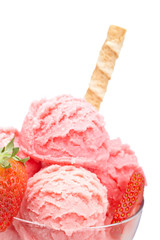 Strawberry ice cream