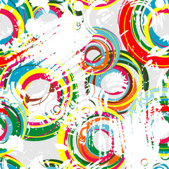 Seamless scratch background from circles.