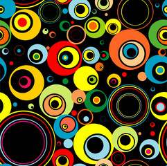 Fototapeta premium Seamless magic background from circles.