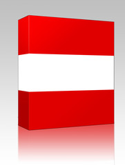 Flag of Austria box package