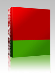 Belarus flag box package