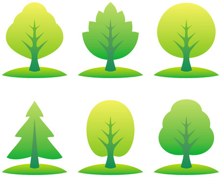 Vector trees illustration