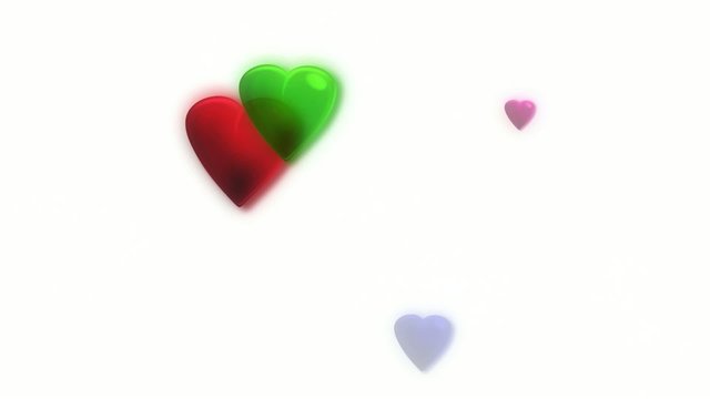 Animation coeurs couleurs