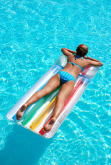 Girl in swimming pool