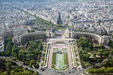 Paris as seen from the Eiffel Tower