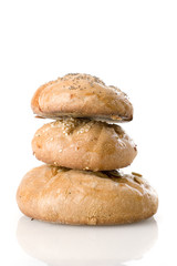 three balanced bread