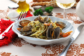 Spaghetti alle vongole - Primi piatti della campania