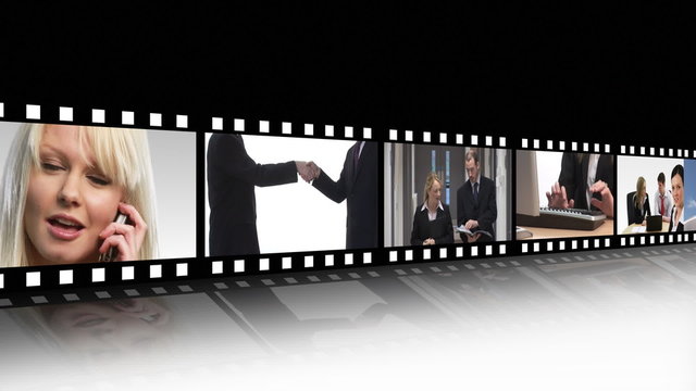 Film strip of Business people