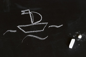 chalk boat