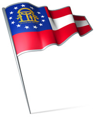 Flag pin - Georgia (USA)
