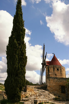 The windmill of Daudet,french poet, Provence, france