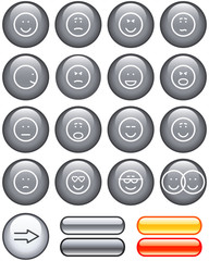 Icon Set- Smiley (Vector)