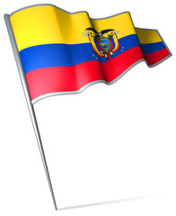 Flag pin - Ecuador